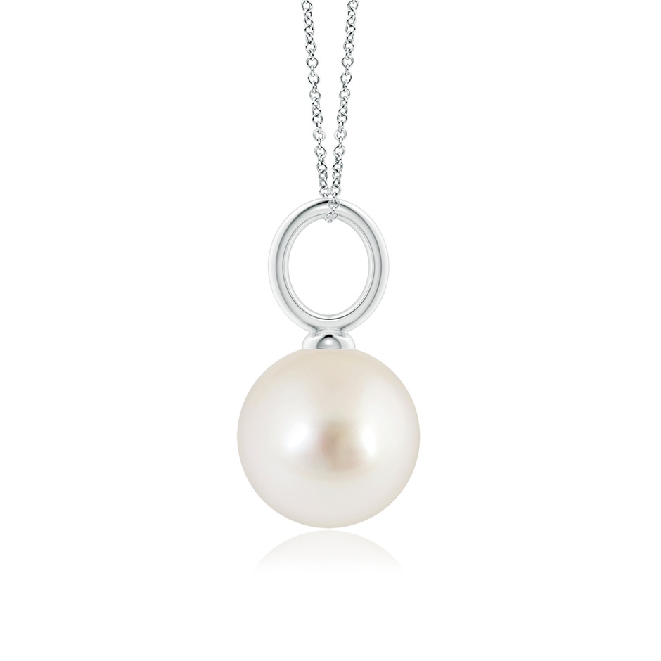 10mm AAAA Classic South Sea Pearl Solitaire Pendant in P950 Platinum side-1