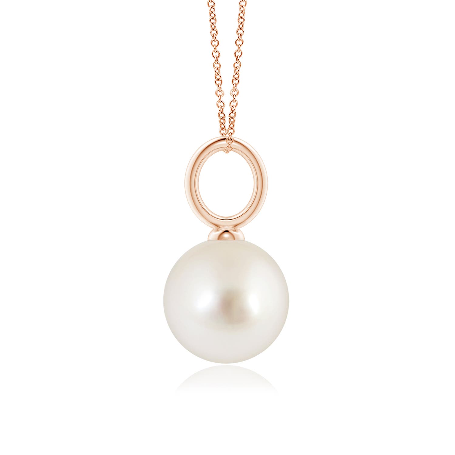 AAAA - South Sea Cultured Pearl / 7.2 CT / 14 KT Rose Gold