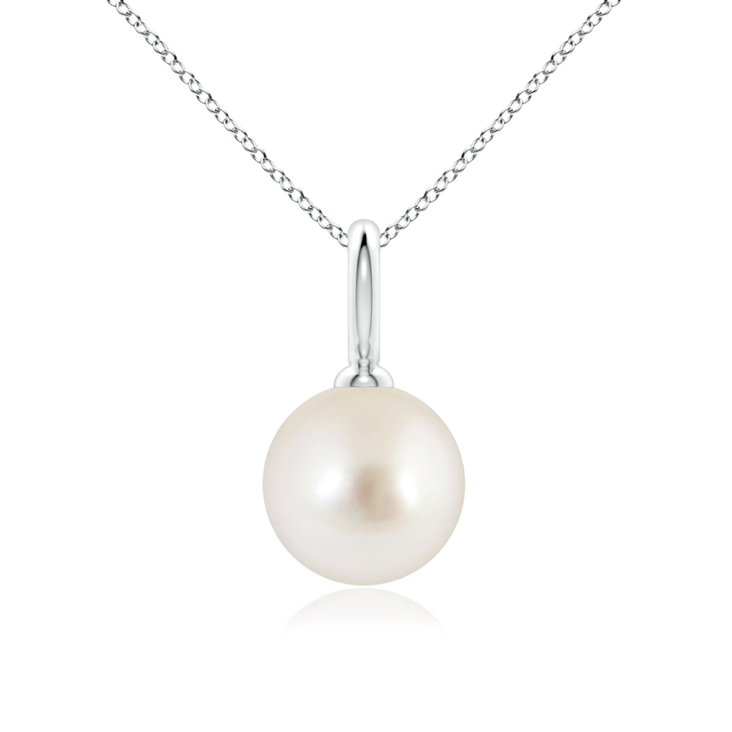 AAAA - South Sea Cultured Pearl / 7.2 CT / 14 KT White Gold