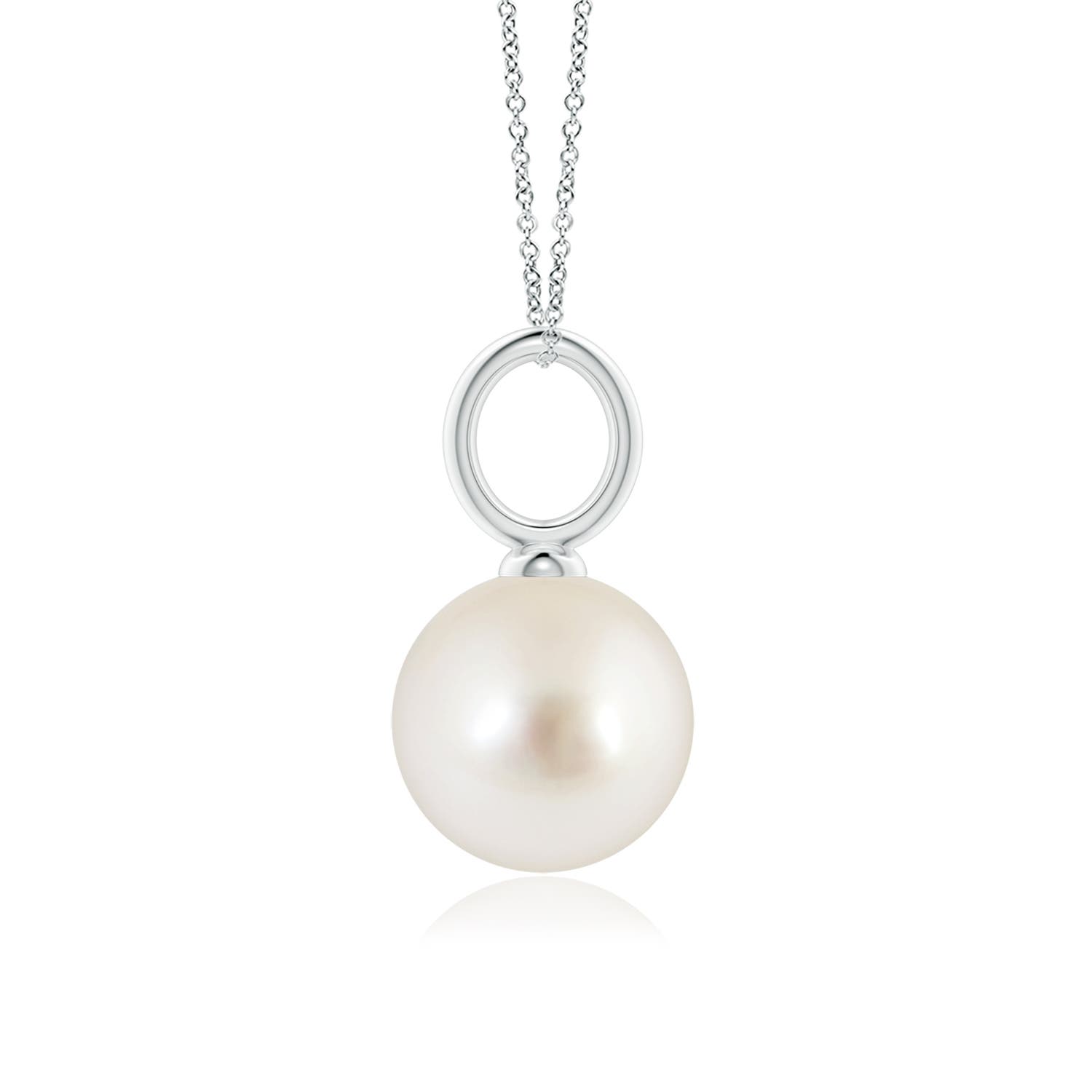 AAAA - South Sea Cultured Pearl / 7.2 CT / 14 KT White Gold