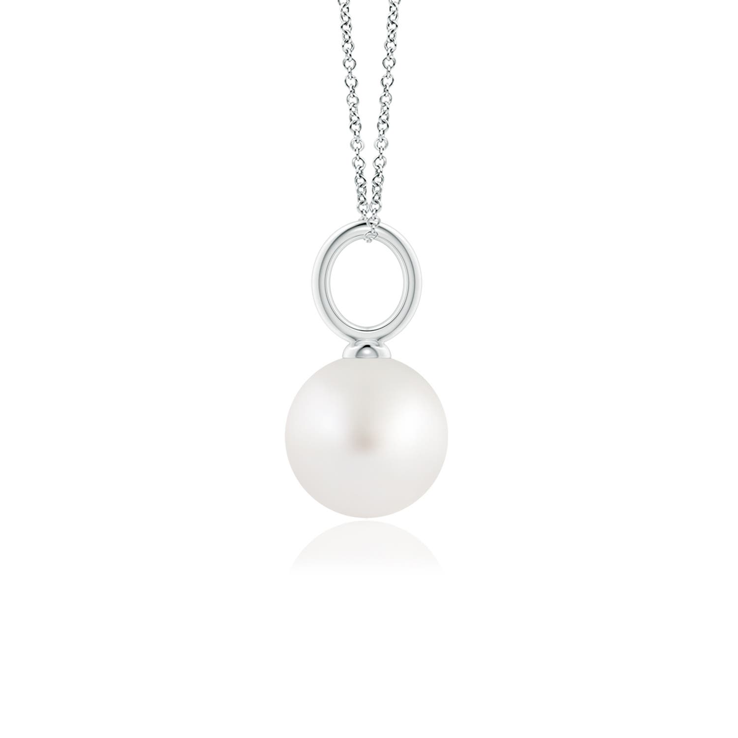 AA - South Sea Cultured Pearl / 3.7 CT / 14 KT White Gold