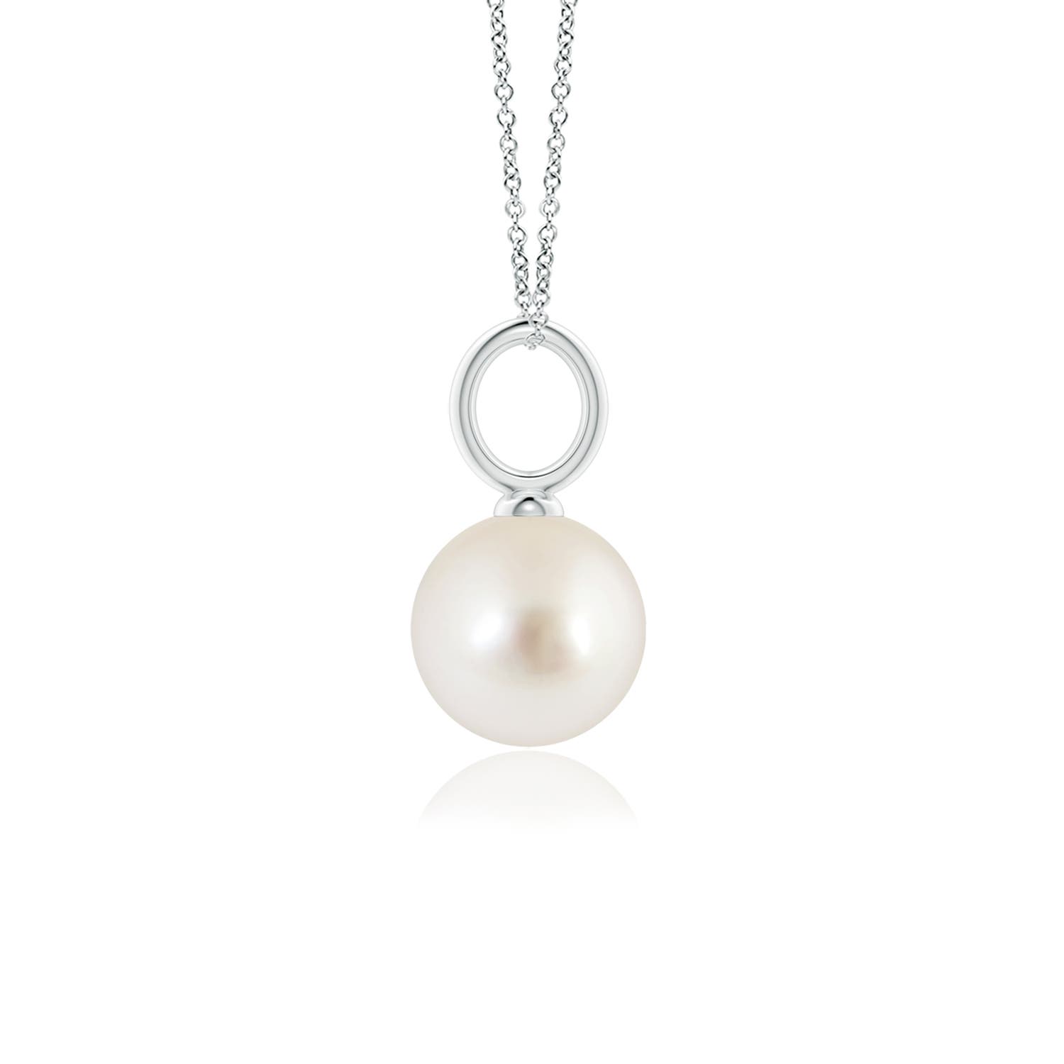 AAAA - South Sea Cultured Pearl / 3.7 CT / 14 KT White Gold