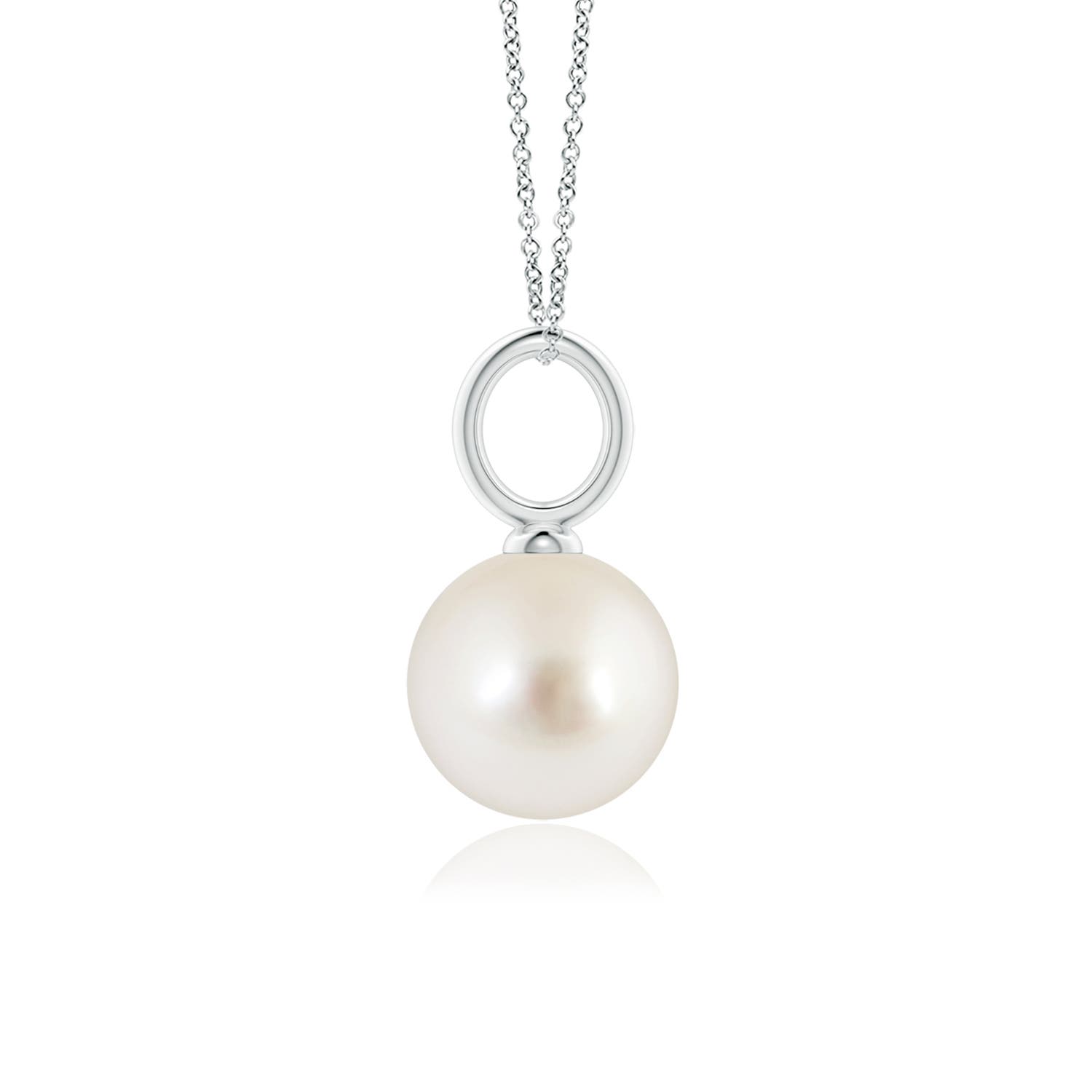 AAAA - South Sea Cultured Pearl / 5.25 CT / 14 KT White Gold