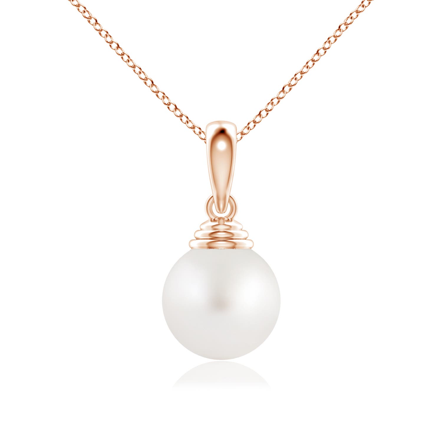 AA - South Sea Cultured Pearl / 7.2 CT / 14 KT Rose Gold