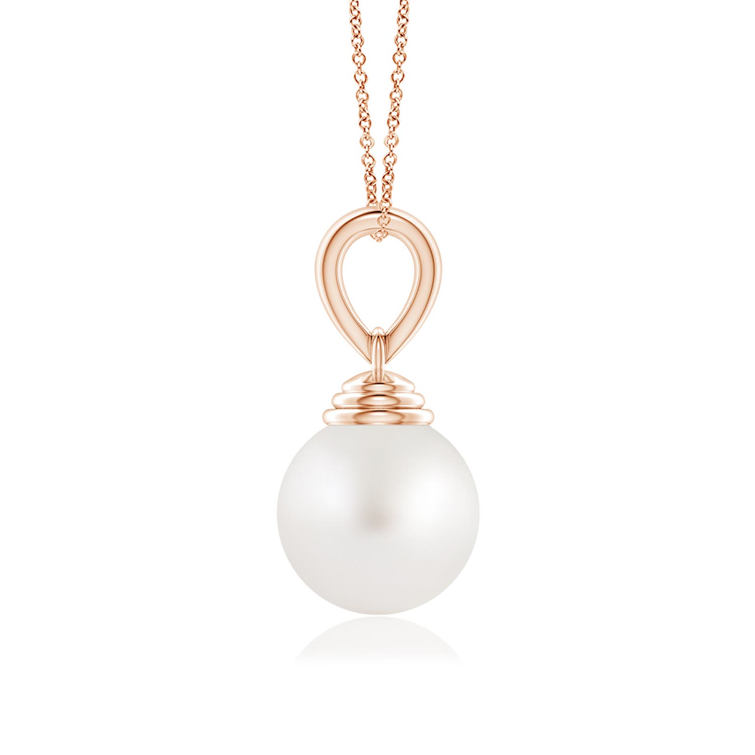 AA - South Sea Cultured Pearl / 7.2 CT / 14 KT Rose Gold