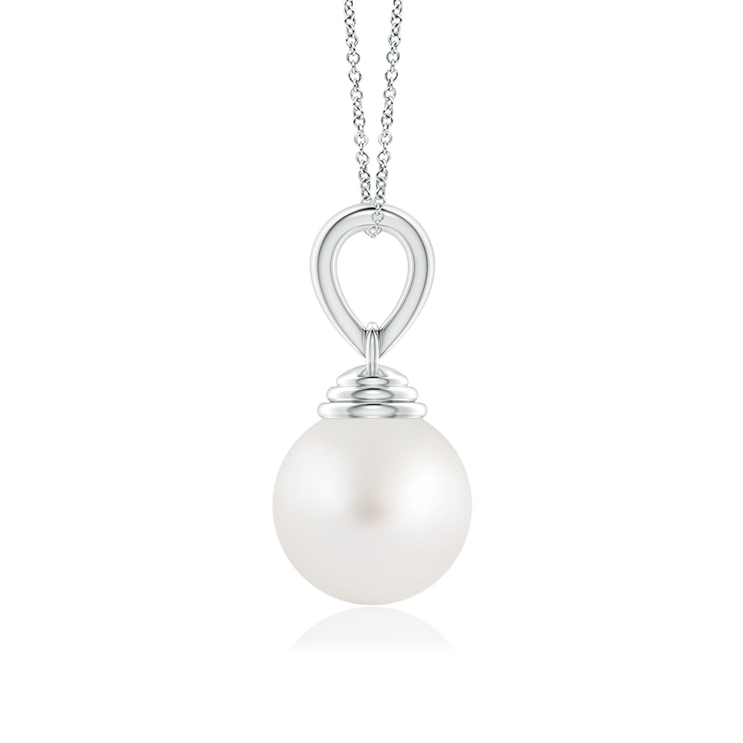 AA - South Sea Cultured Pearl / 7.2 CT / 14 KT White Gold