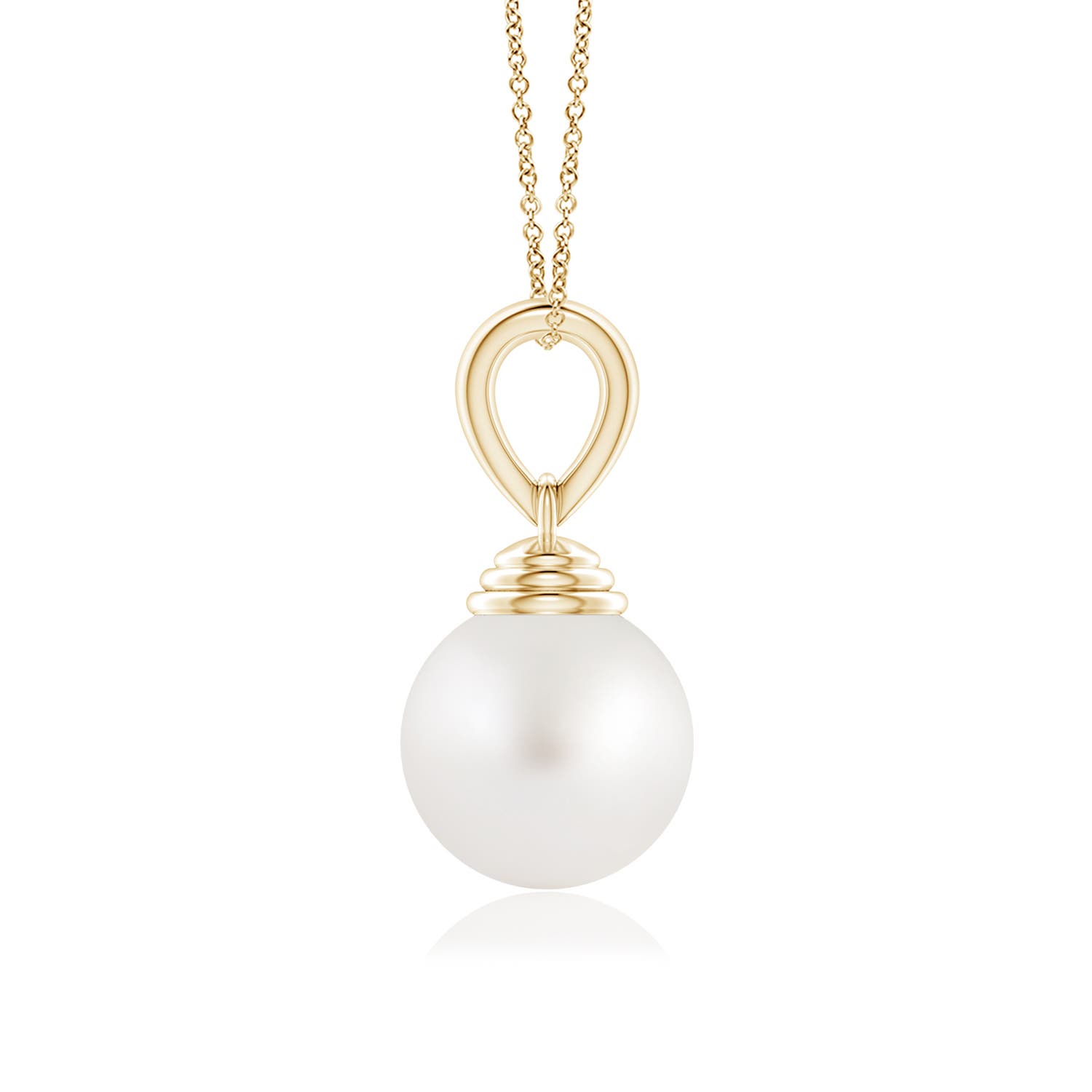 AA - South Sea Cultured Pearl / 7.2 CT / 14 KT Yellow Gold