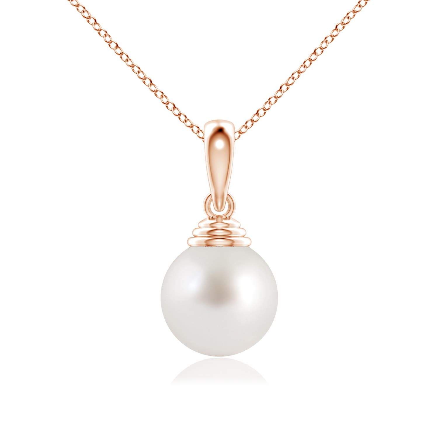 AAA - South Sea Cultured Pearl / 7.2 CT / 14 KT Rose Gold