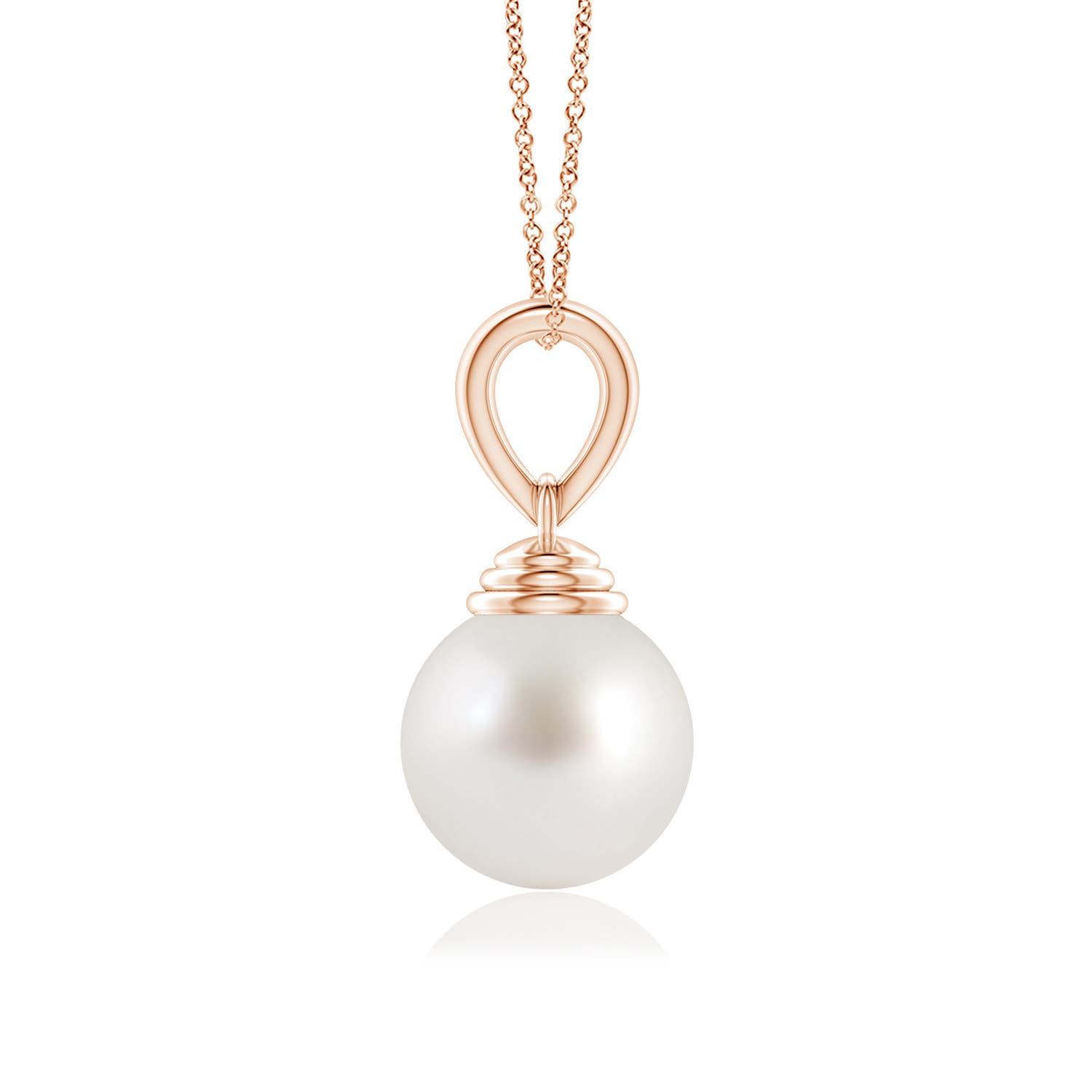 AAA - South Sea Cultured Pearl / 7.2 CT / 14 KT Rose Gold