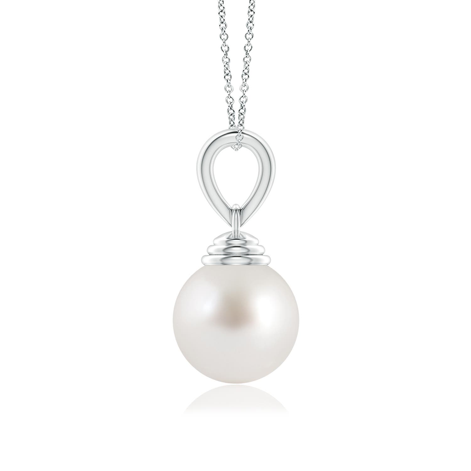 AAA - South Sea Cultured Pearl / 7.2 CT / 14 KT White Gold