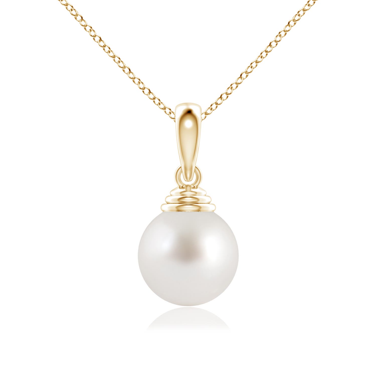 AAA - South Sea Cultured Pearl / 7.2 CT / 14 KT Yellow Gold