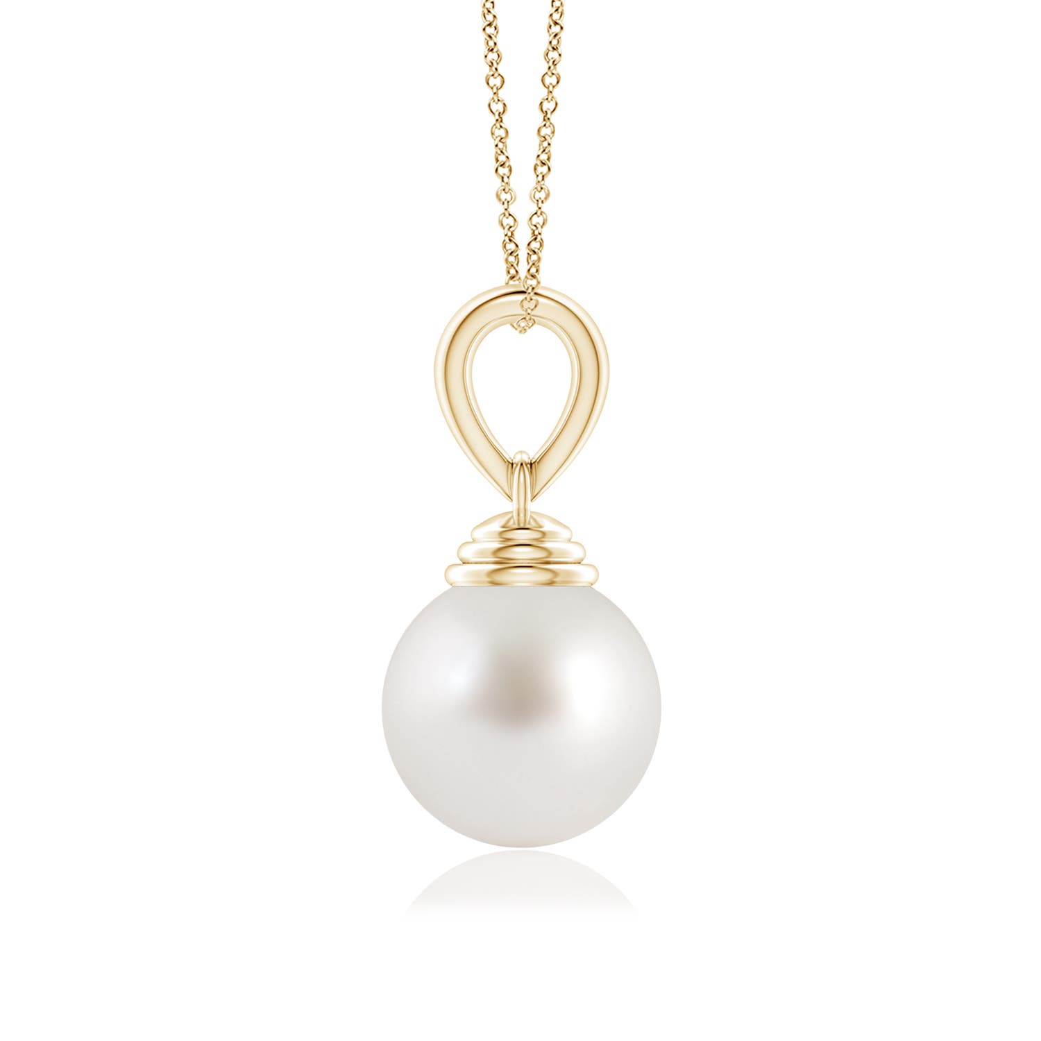 AAA - South Sea Cultured Pearl / 7.2 CT / 14 KT Yellow Gold