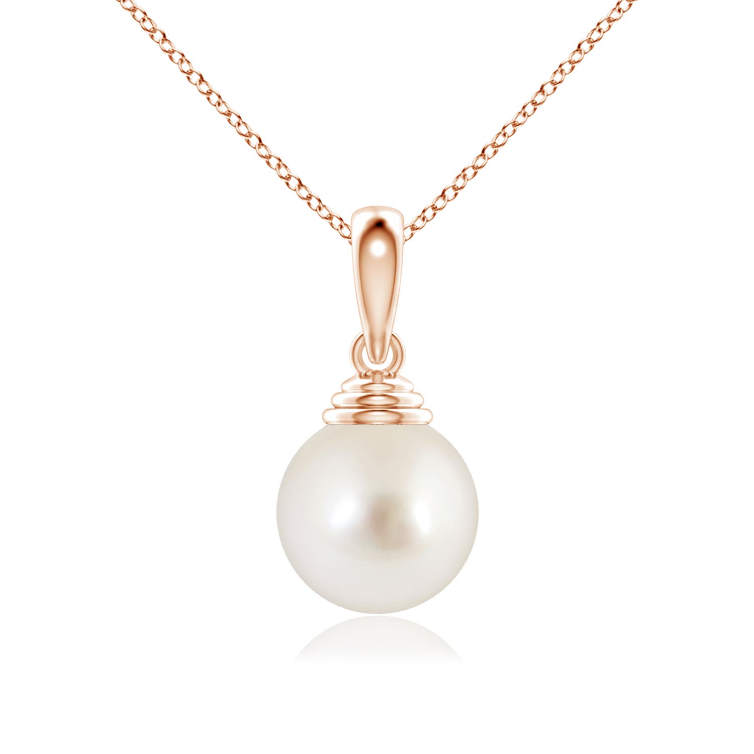 AAAA - South Sea Cultured Pearl / 7.2 CT / 14 KT Rose Gold