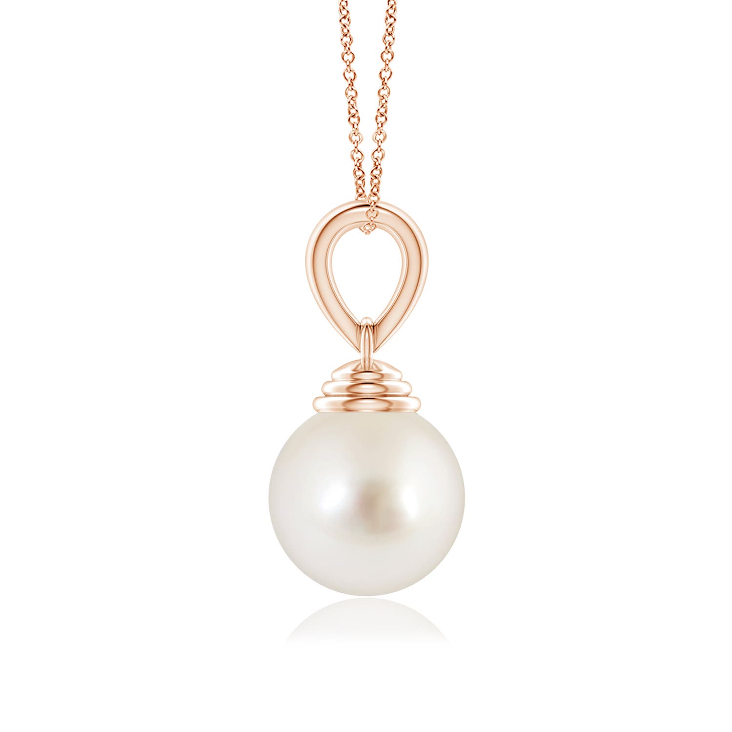 AAAA - South Sea Cultured Pearl / 7.2 CT / 14 KT Rose Gold