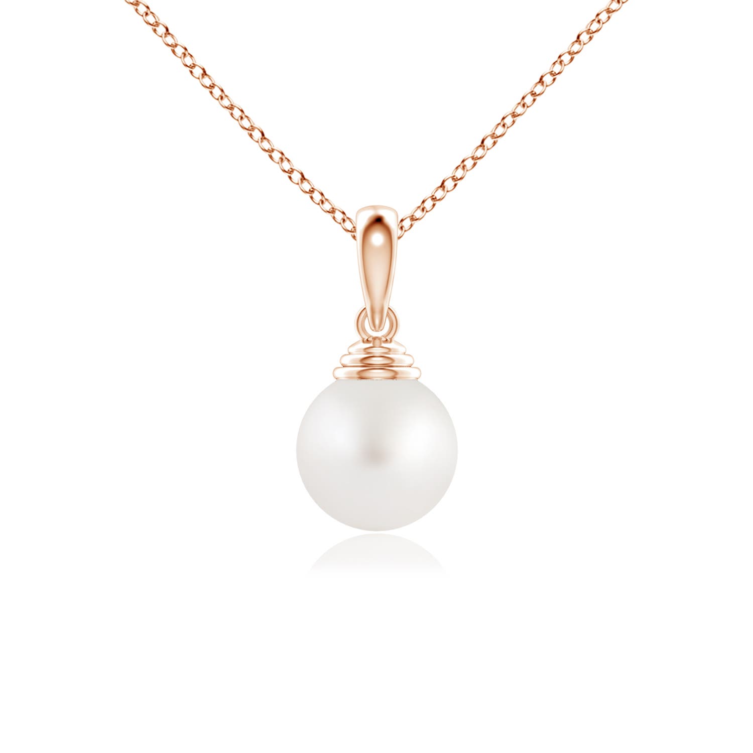 AA - South Sea Cultured Pearl / 3.7 CT / 14 KT Rose Gold