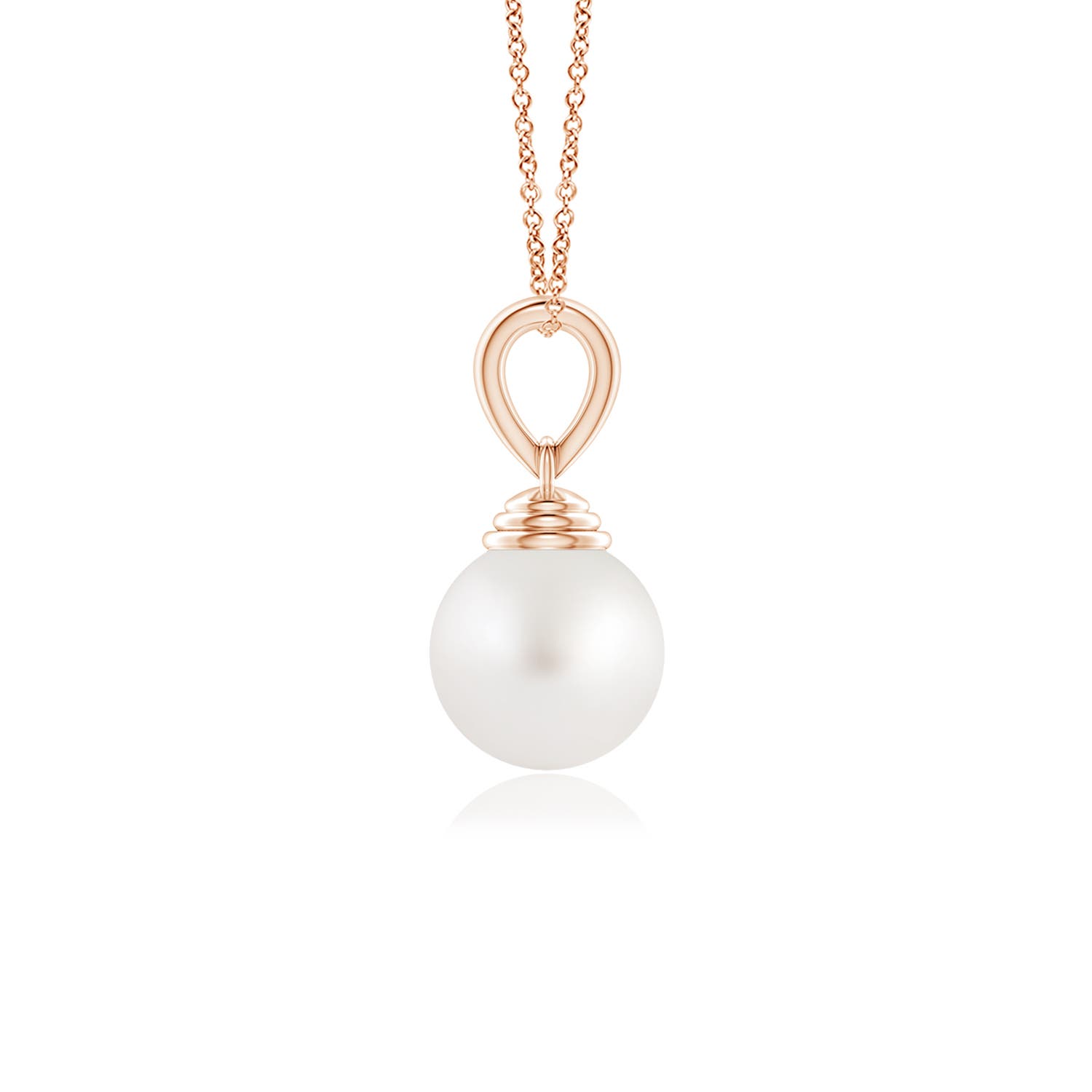 AA - South Sea Cultured Pearl / 3.7 CT / 14 KT Rose Gold