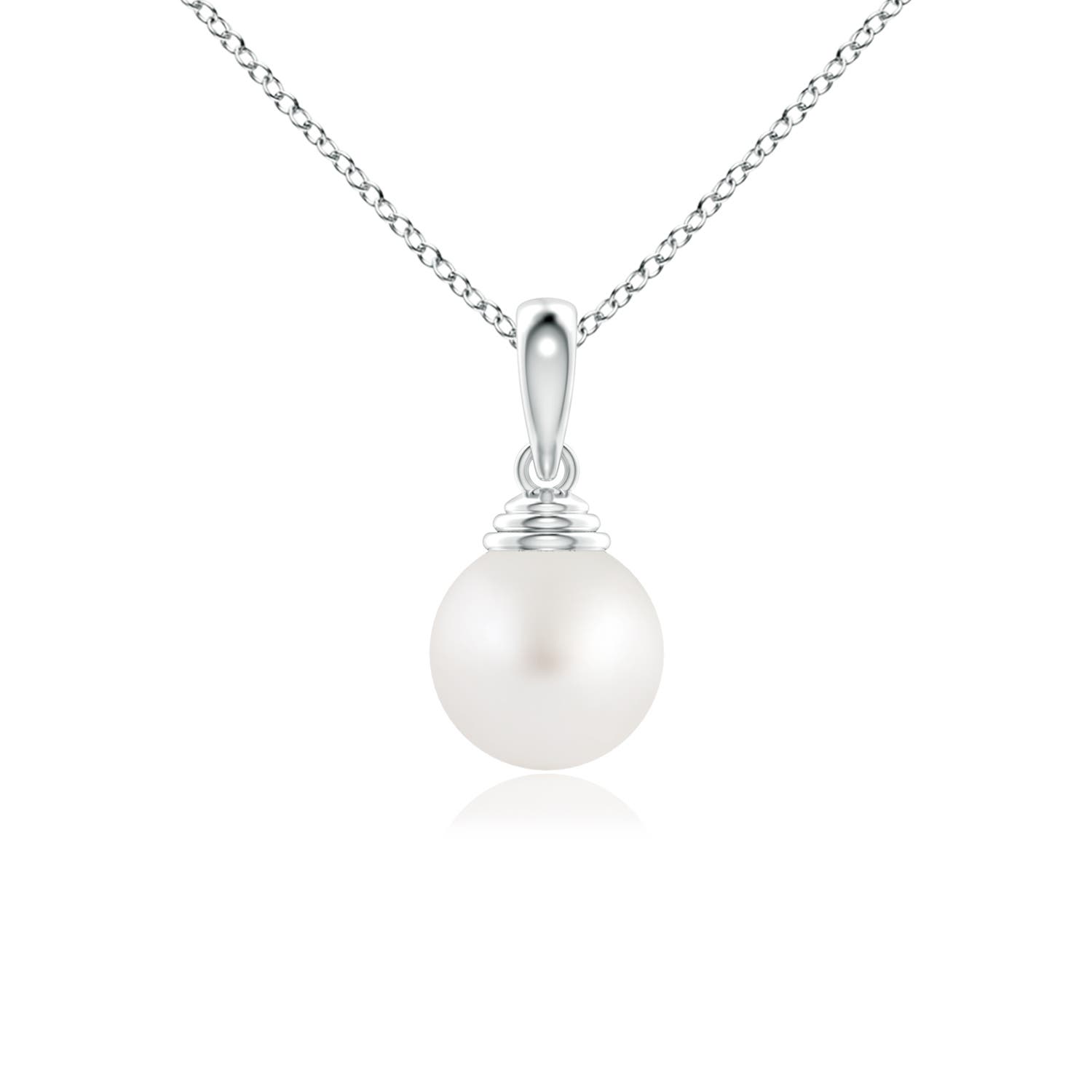 AA - South Sea Cultured Pearl / 3.7 CT / 14 KT White Gold