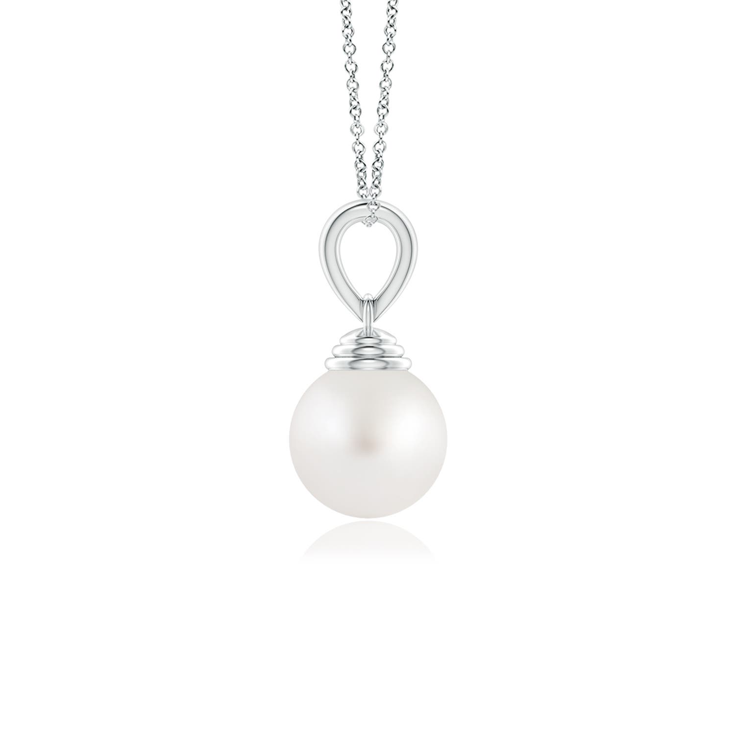 AA - South Sea Cultured Pearl / 3.7 CT / 14 KT White Gold