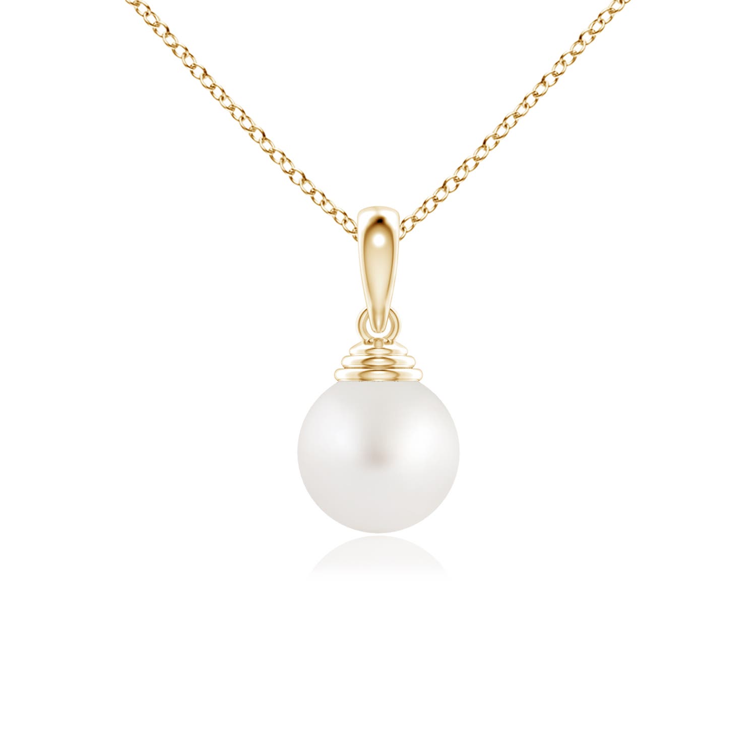 AA - South Sea Cultured Pearl / 3.7 CT / 14 KT Yellow Gold