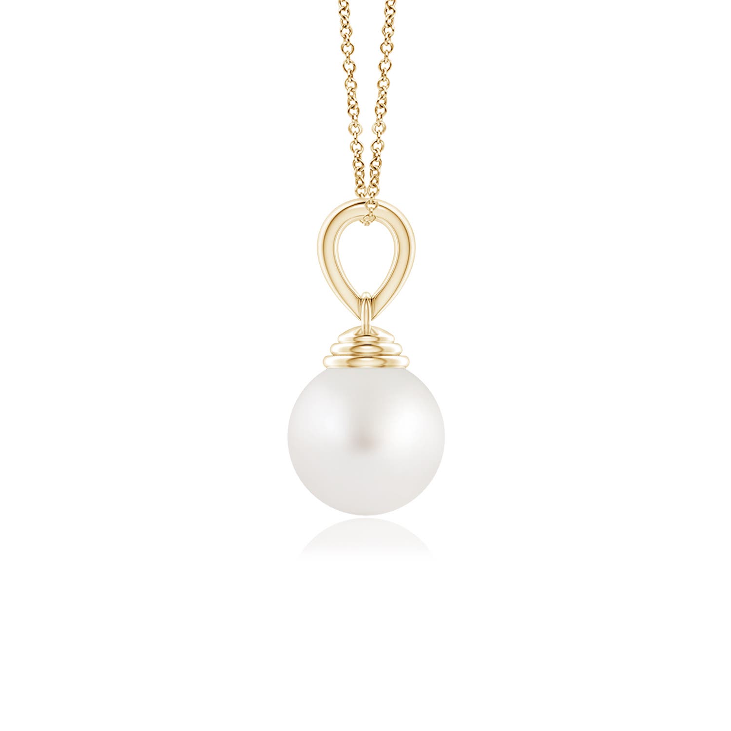 AA - South Sea Cultured Pearl / 3.7 CT / 14 KT Yellow Gold