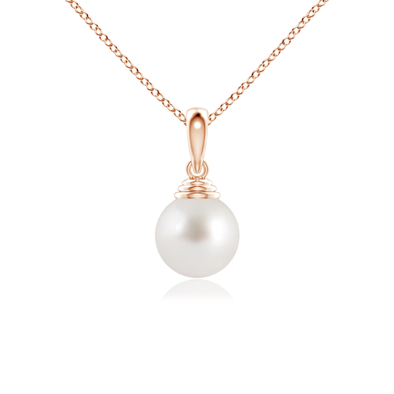 AAA - South Sea Cultured Pearl / 3.7 CT / 14 KT Rose Gold