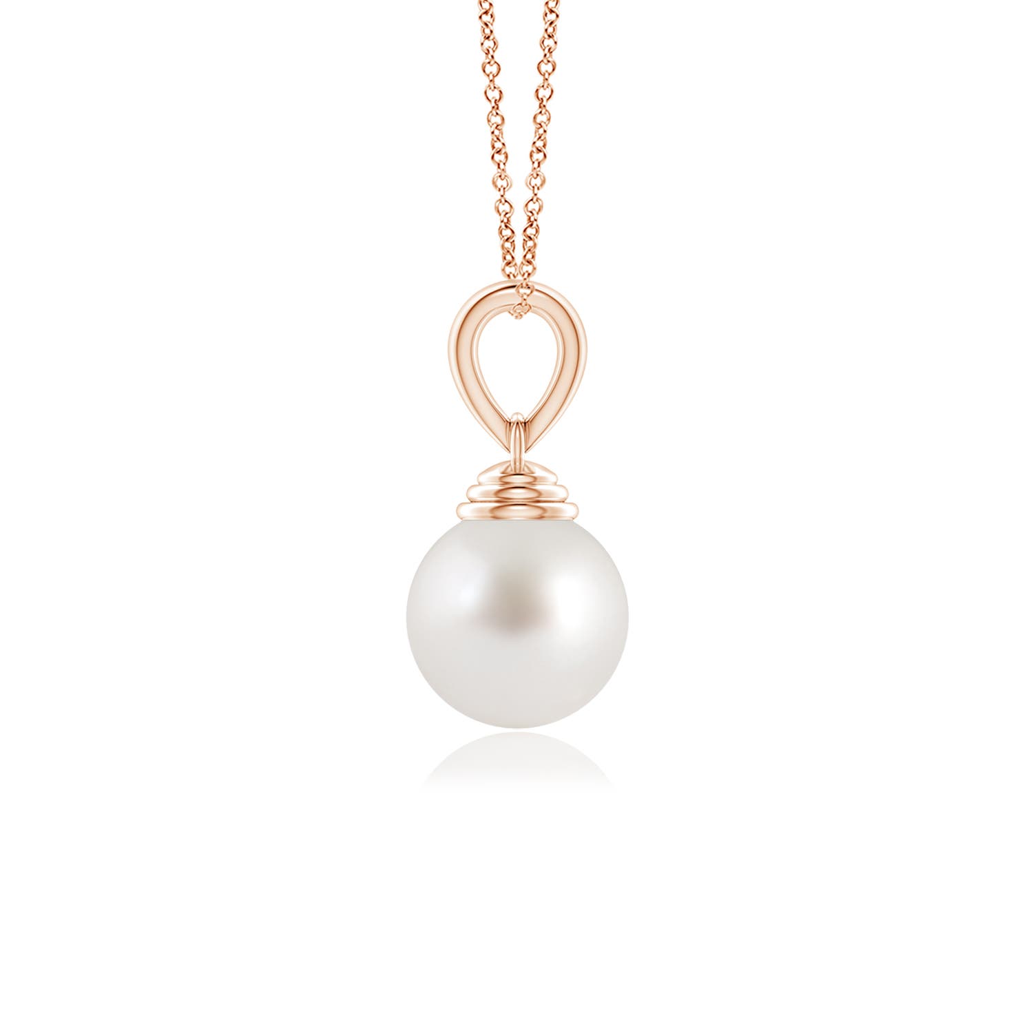 AAA - South Sea Cultured Pearl / 3.7 CT / 14 KT Rose Gold