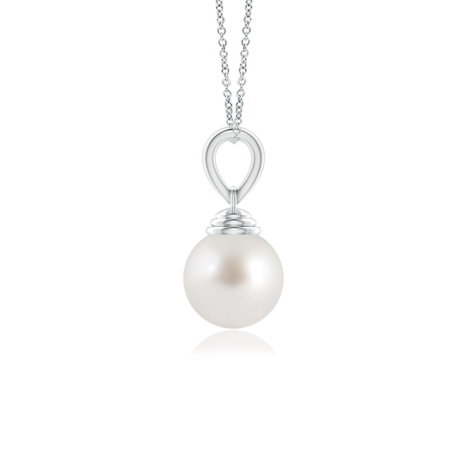 AAA - South Sea Cultured Pearl / 3.7 CT / 14 KT White Gold