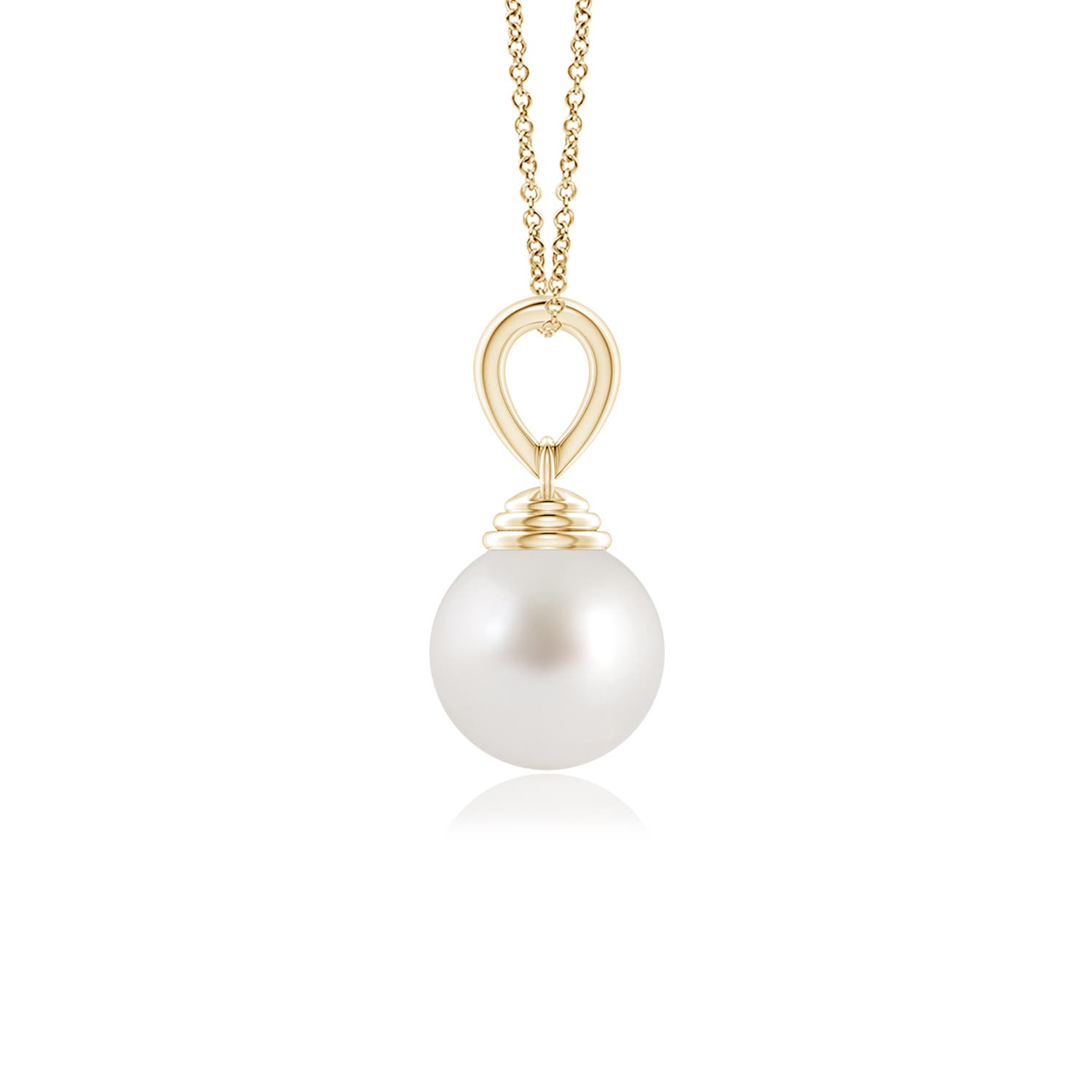 AAA - South Sea Cultured Pearl / 3.7 CT / 14 KT Yellow Gold