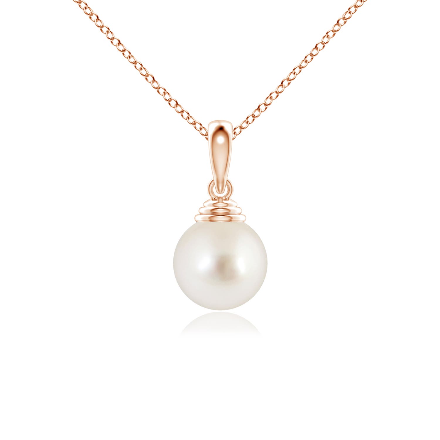 AAAA - South Sea Cultured Pearl / 3.7 CT / 14 KT Rose Gold