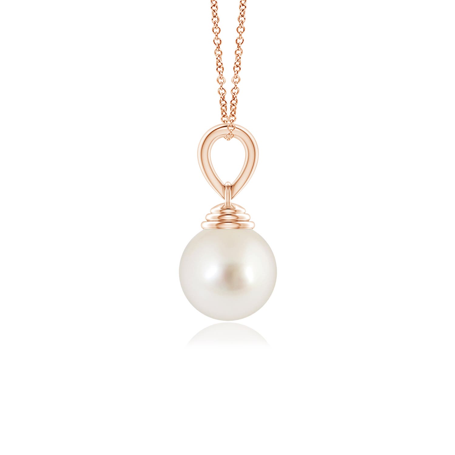 AAAA - South Sea Cultured Pearl / 3.7 CT / 14 KT Rose Gold