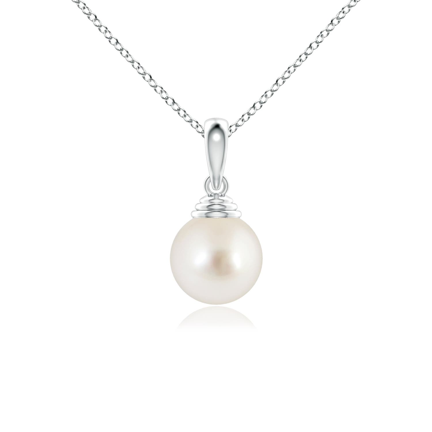 AAAA - South Sea Cultured Pearl / 3.7 CT / 14 KT White Gold