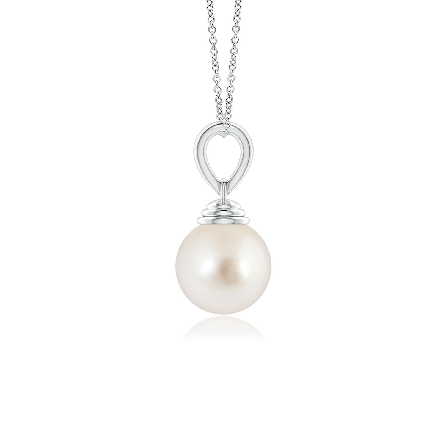 AAAA - South Sea Cultured Pearl / 3.7 CT / 14 KT White Gold