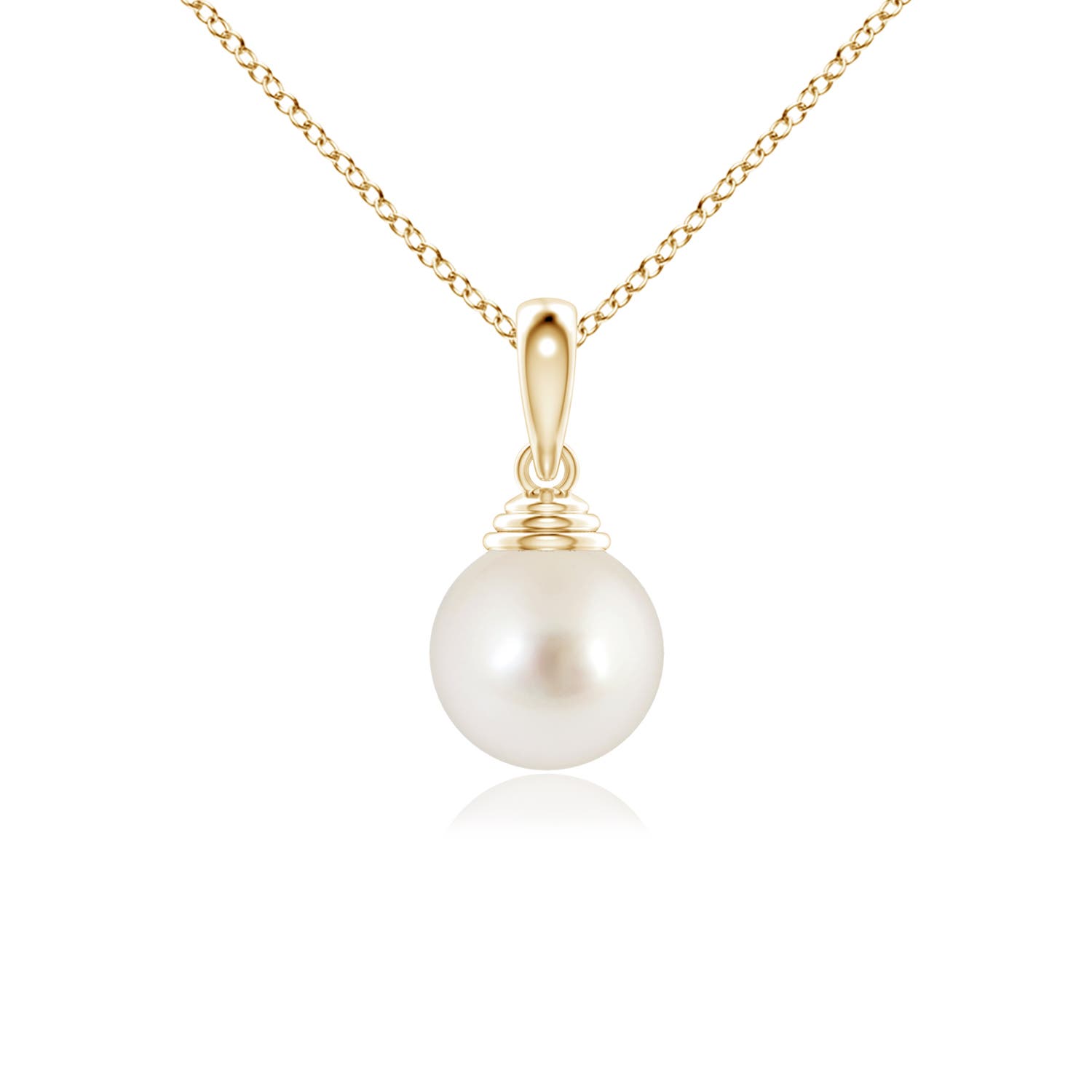 AAAA - South Sea Cultured Pearl / 3.7 CT / 14 KT Yellow Gold