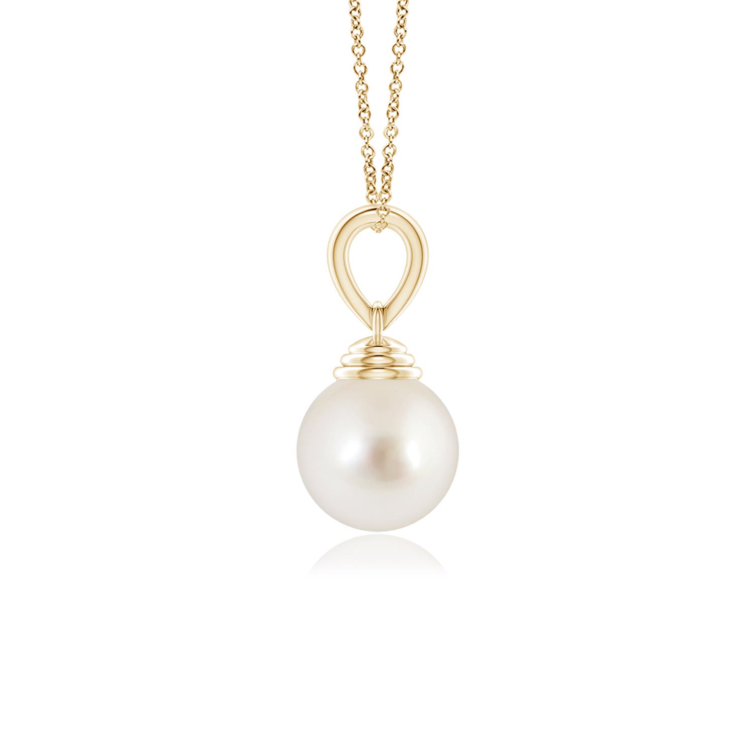 AAAA - South Sea Cultured Pearl / 3.7 CT / 14 KT Yellow Gold