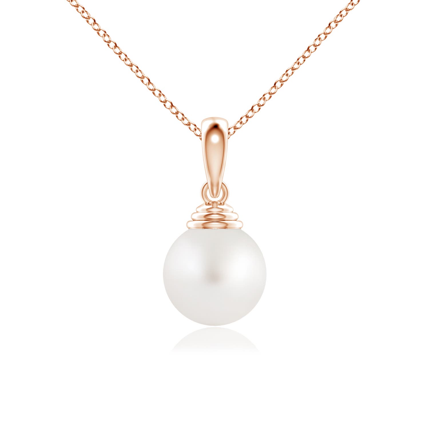 AA - South Sea Cultured Pearl / 5.25 CT / 14 KT Rose Gold