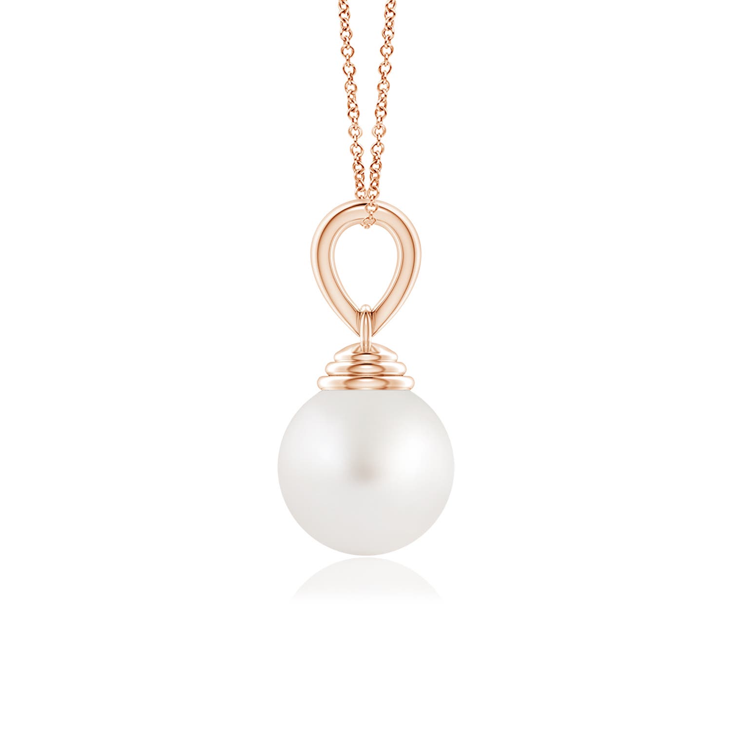 AA - South Sea Cultured Pearl / 5.25 CT / 14 KT Rose Gold