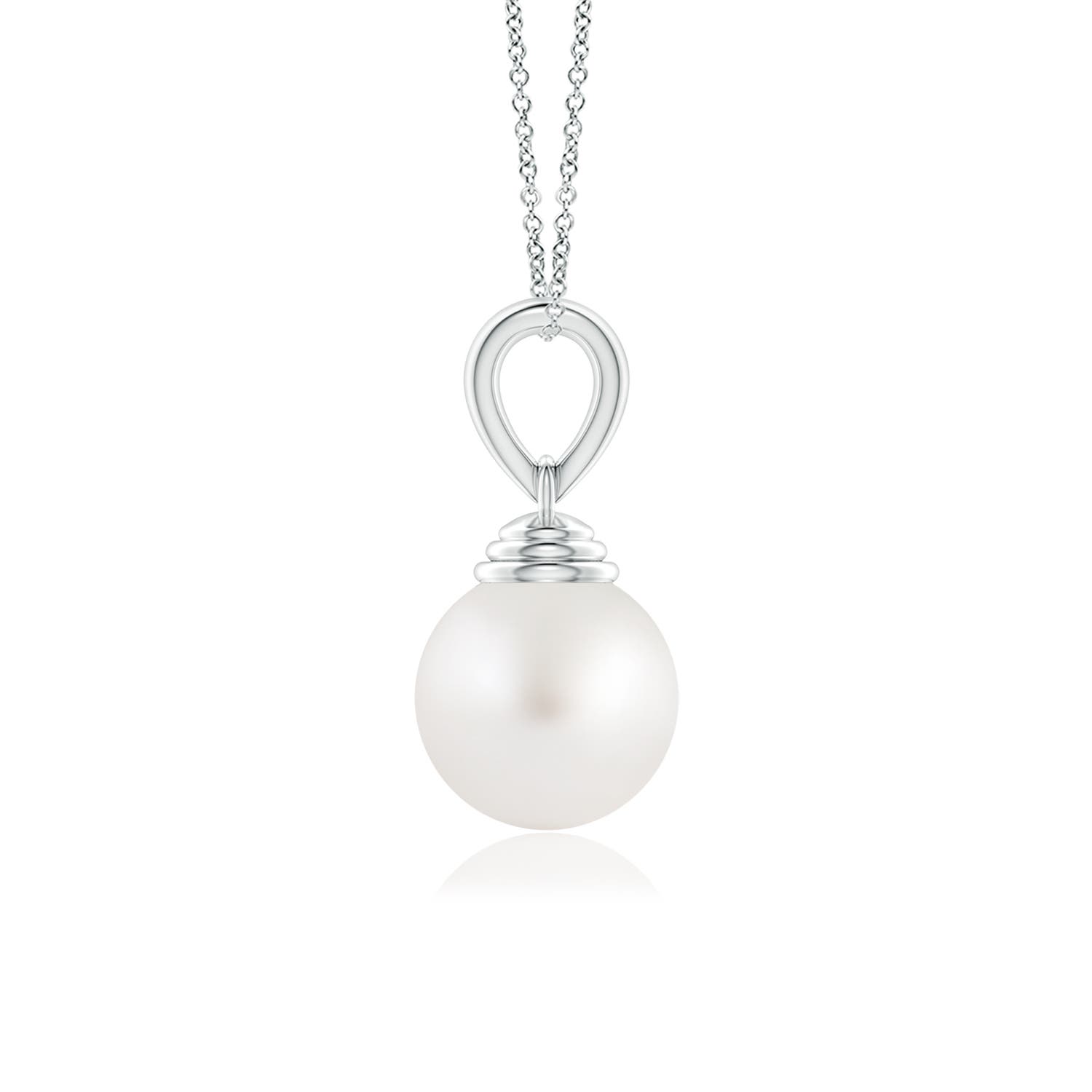 AA - South Sea Cultured Pearl / 5.25 CT / 14 KT White Gold