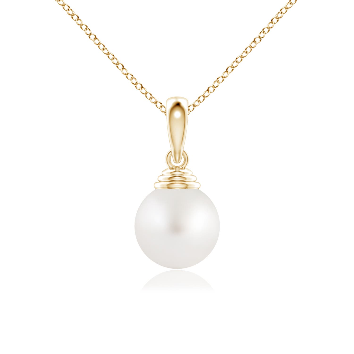 AA - South Sea Cultured Pearl / 5.25 CT / 14 KT Yellow Gold