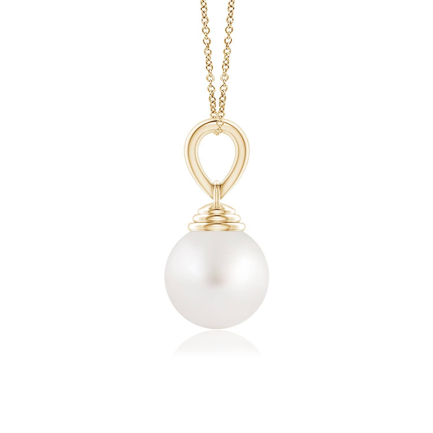 AA - South Sea Cultured Pearl / 5.25 CT / 14 KT Yellow Gold