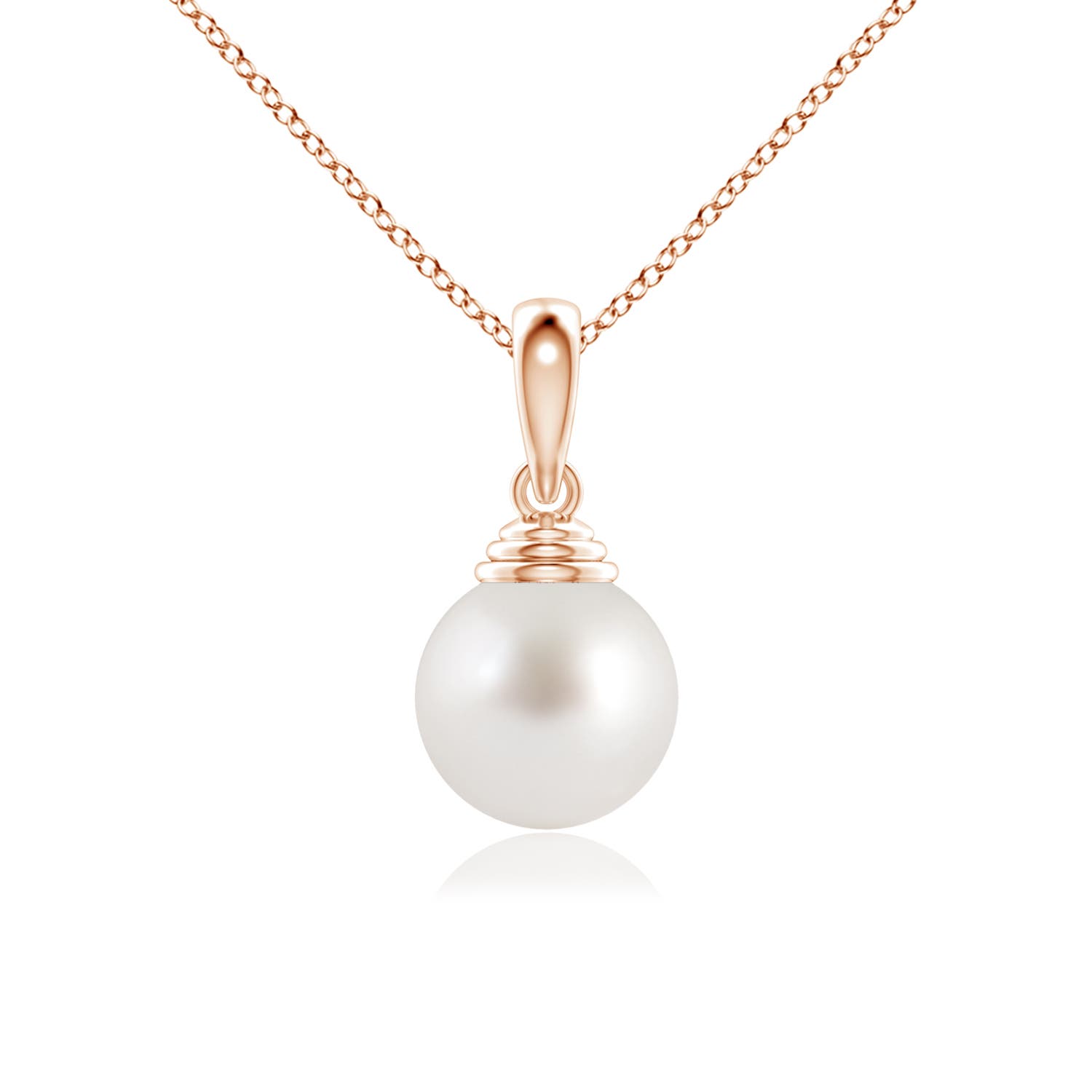 AAA - South Sea Cultured Pearl / 5.25 CT / 14 KT Rose Gold