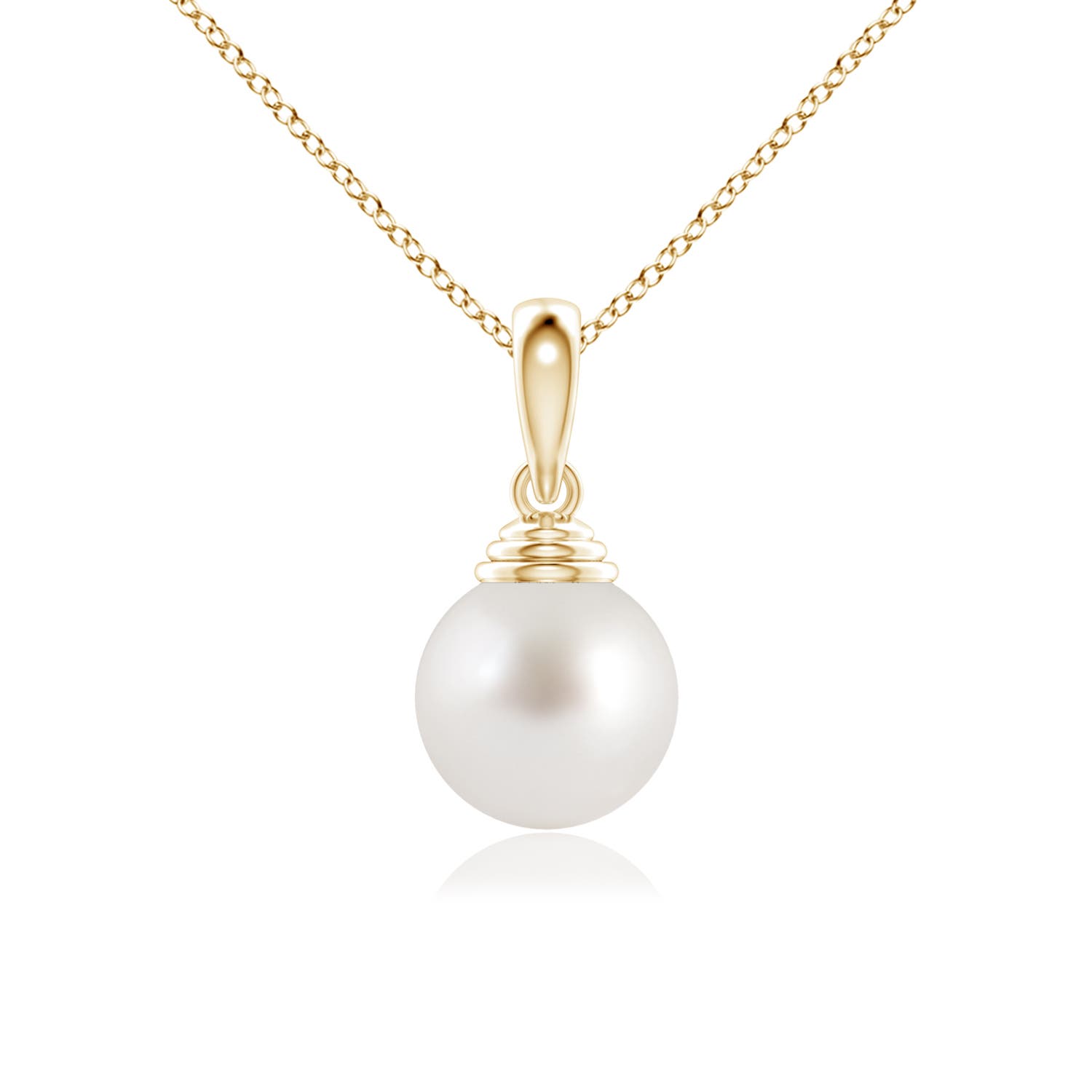 AAA - South Sea Cultured Pearl / 5.25 CT / 14 KT Yellow Gold