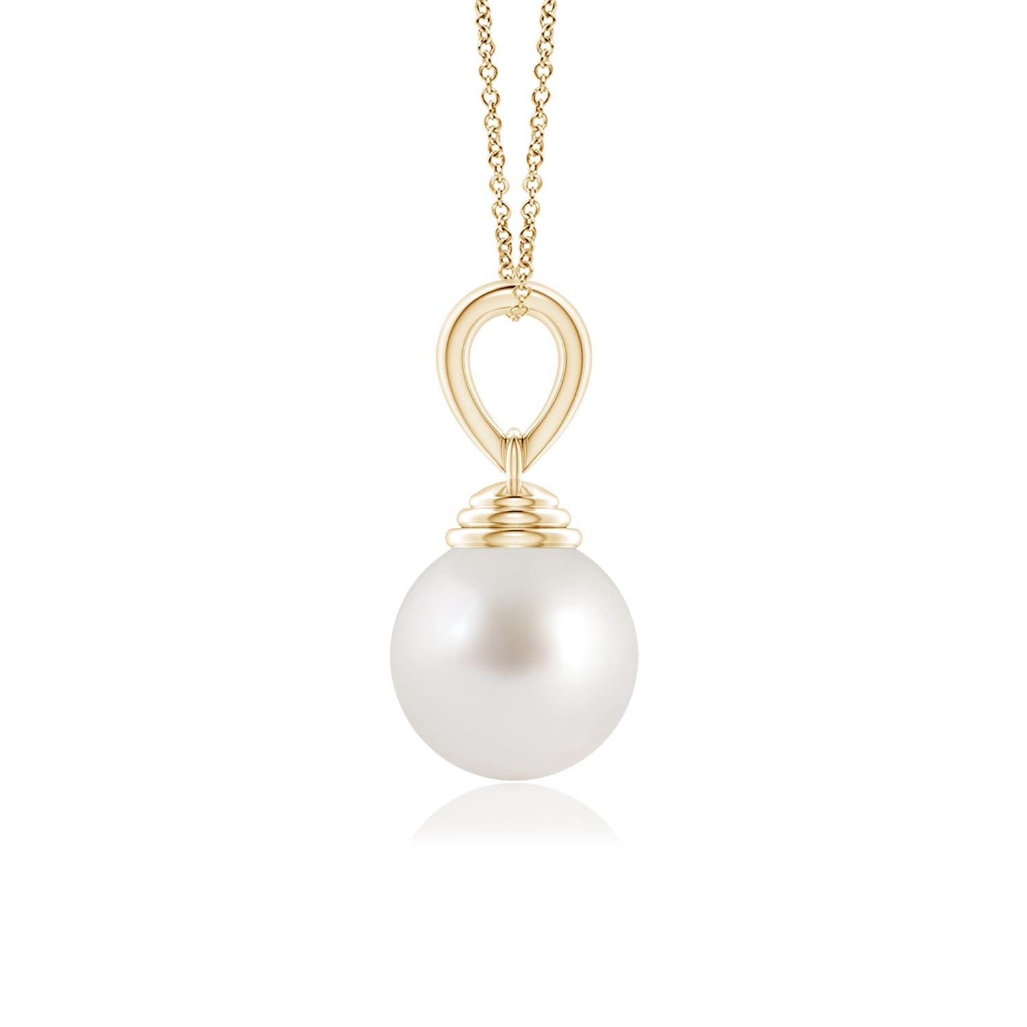 AAA - South Sea Cultured Pearl / 5.25 CT / 14 KT Yellow Gold