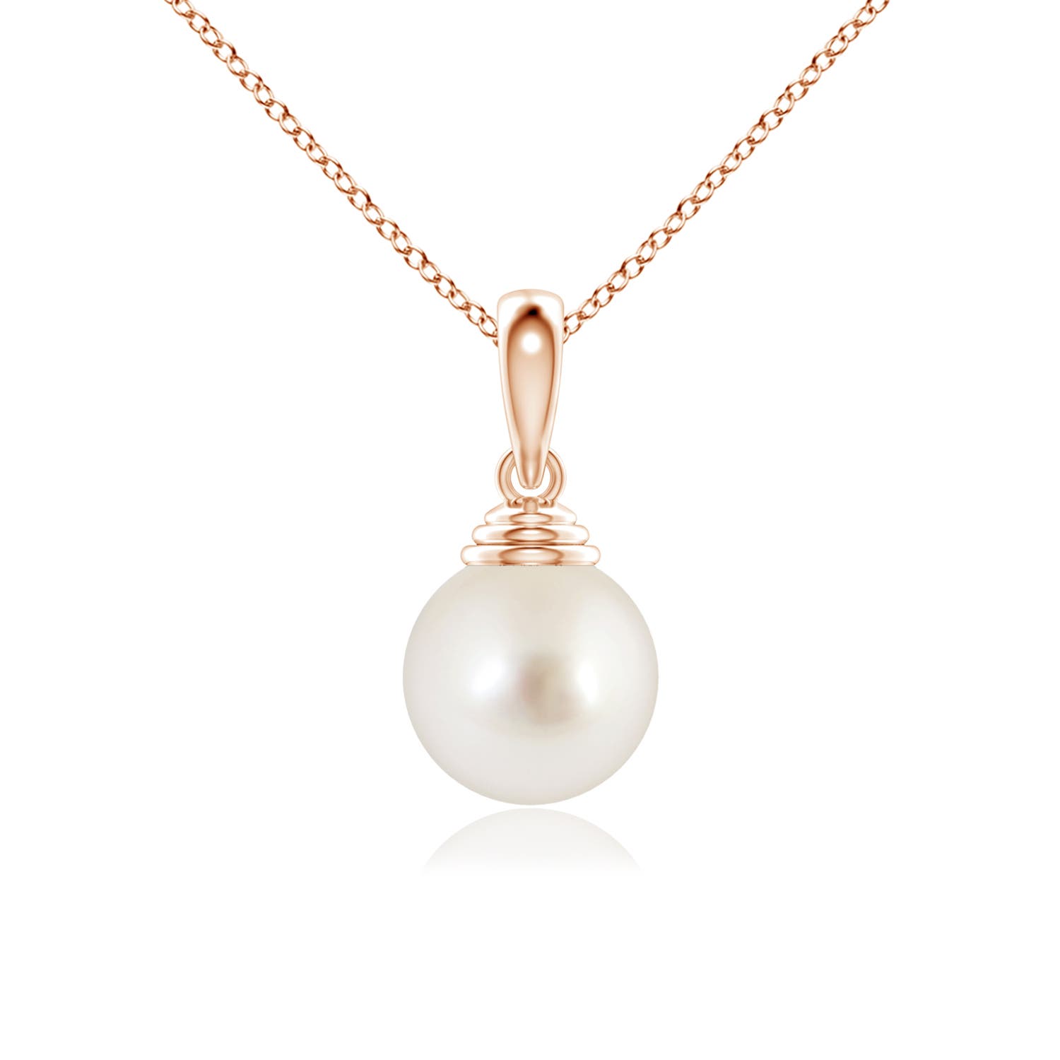 AAAA - South Sea Cultured Pearl / 5.25 CT / 14 KT Rose Gold