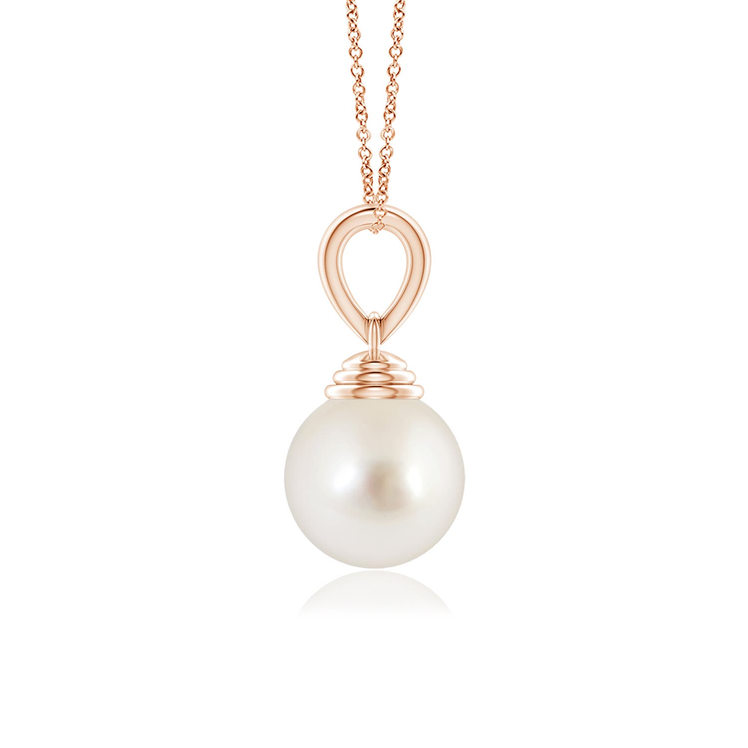 AAAA - South Sea Cultured Pearl / 5.25 CT / 14 KT Rose Gold