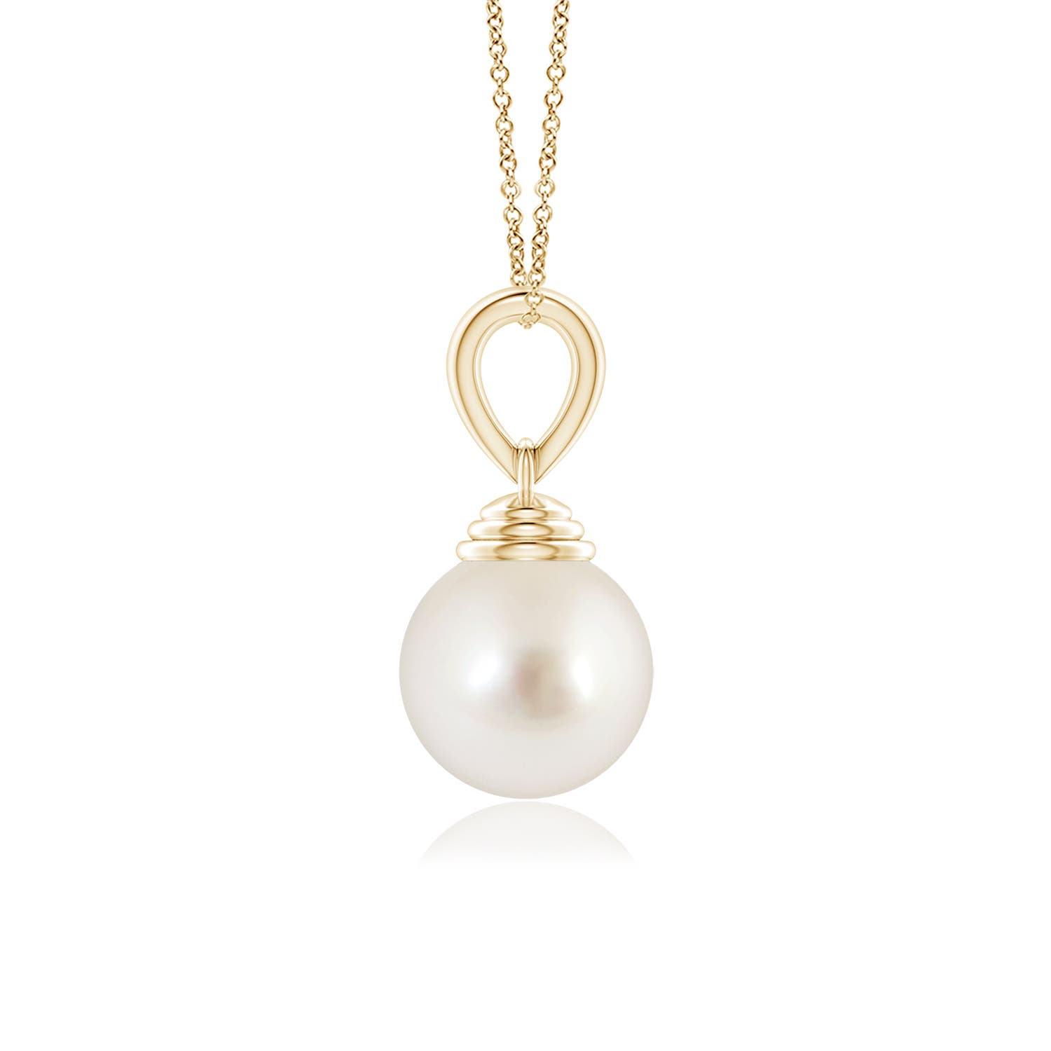 AAAA - South Sea Cultured Pearl / 5.25 CT / 14 KT Yellow Gold