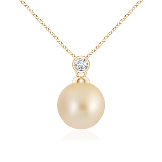 Round AA Golden South Sea Cultured Pearl