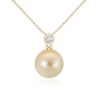 Round AAA Golden South Sea Cultured Pearl