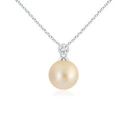 White Gold White Gold Golden South Sea Pearl Necklaces & Pendants