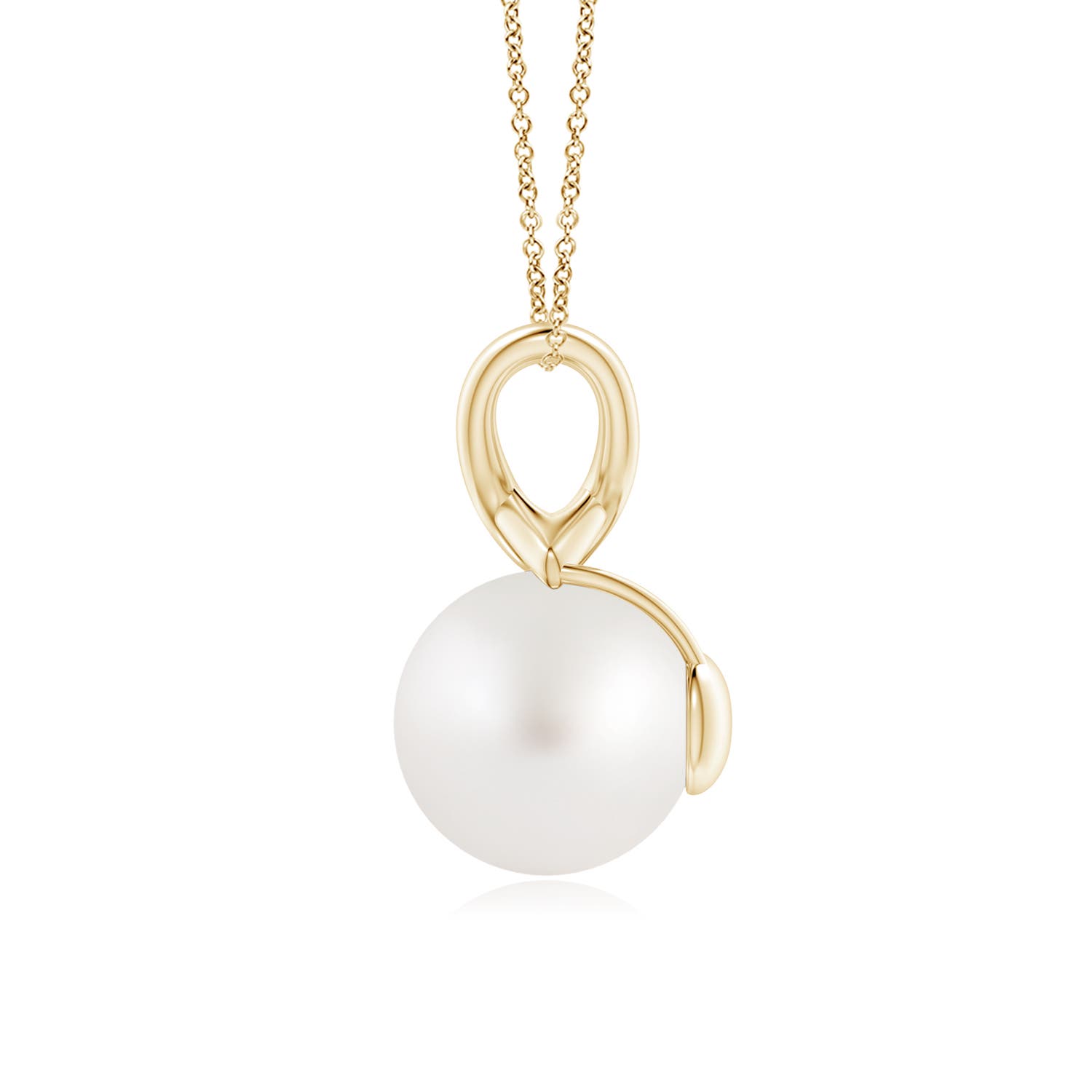 AA - South Sea Cultured Pearl / 7.2 CT / 14 KT Yellow Gold