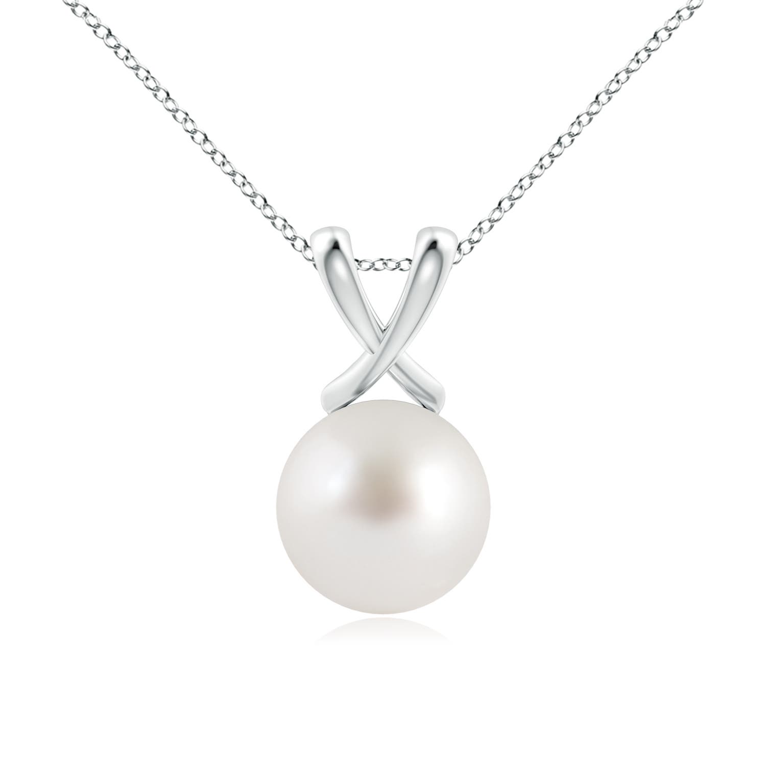 AAA - South Sea Cultured Pearl / 7.2 CT / 14 KT White Gold